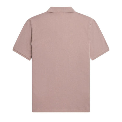 Dark Pink - Back - Fred Perry Womens-Ladies Logo Polo Shirt