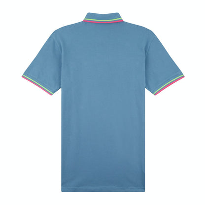 Blue - Back - Fred Perry Mens Pique Polo Shirt