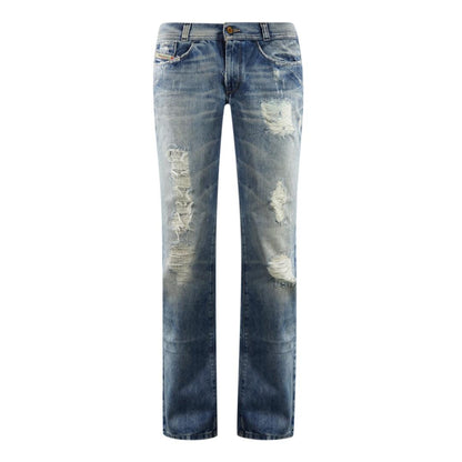 Blue - Front - Diesel Womens-Ladies Soozy 70U Jeans
