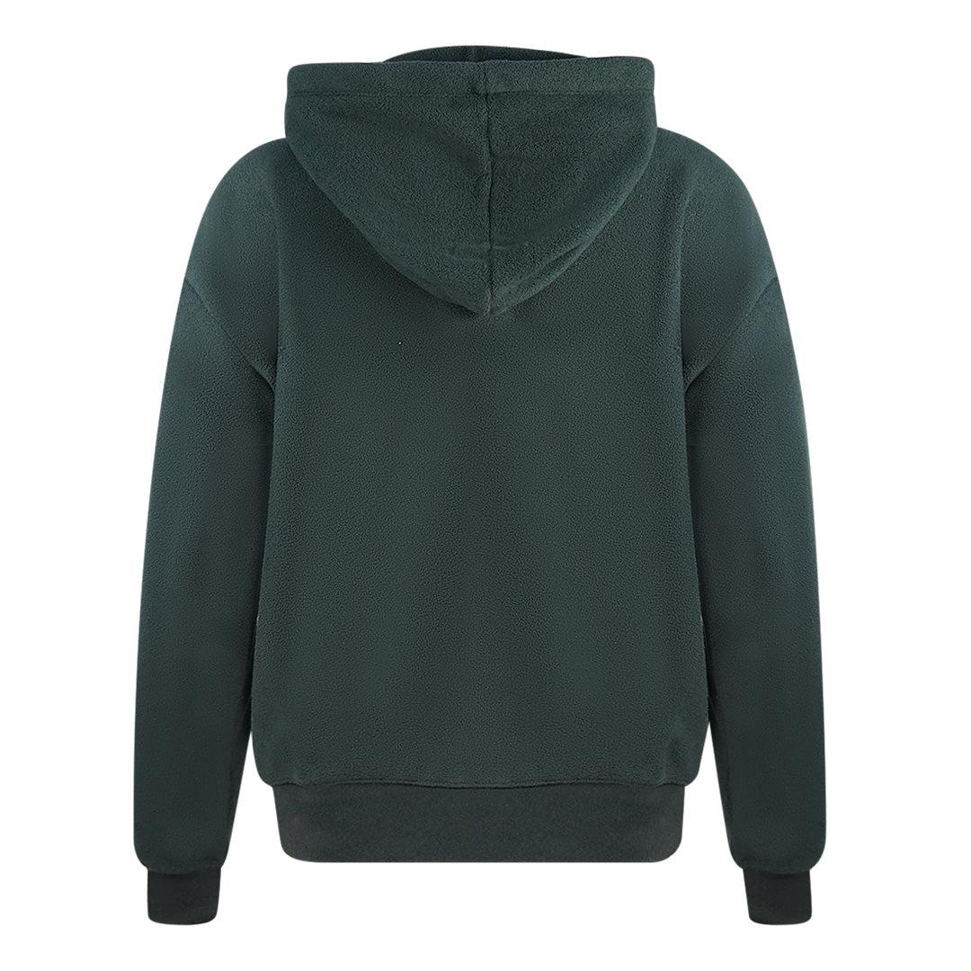 Black - Back - Champion Mens Script Fleece Logo Hoodie