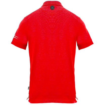 Red - Back - Plein Sport Mens Circle Logo Polo Shirt