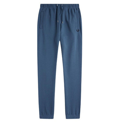 Midnight Blue - Front - Fred Perry Mens Loopback Jogging Bottoms