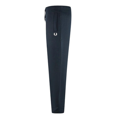 Navy Blue - Side - Fred Perry Mens Loopback Jogging Bottoms