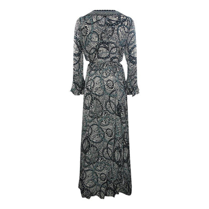 Multicoloured - Back - Inoa Womens-Ladies Fashion Jafari Silk Robe