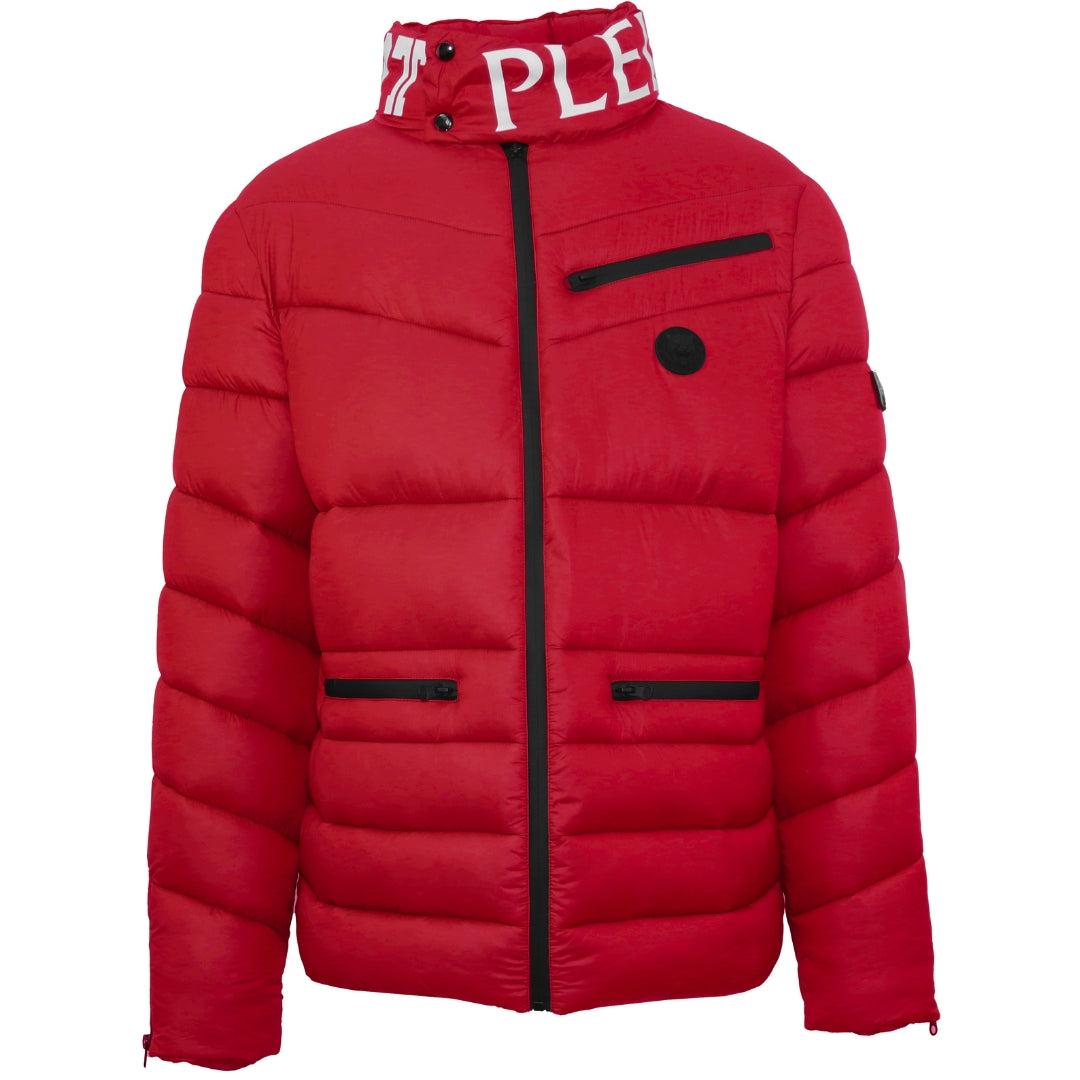 Red - Front - Plein Sport Mens Bold Logo Padded Jacket