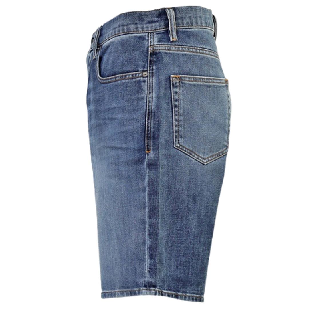 Blue - Side - Diesel Mens D-Strukt Denim Casual Shorts