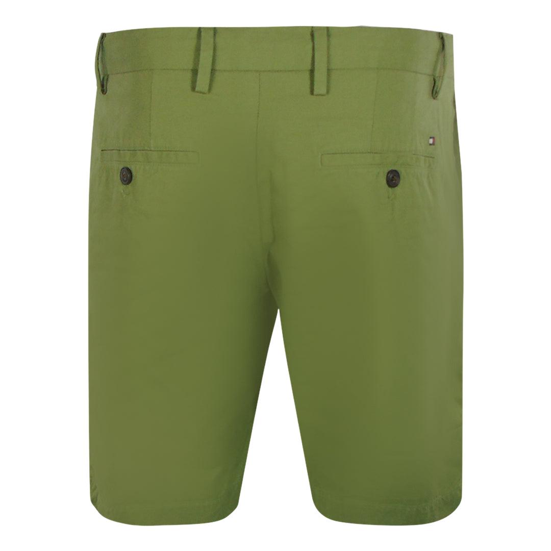 Olive - Back - Tommy Hilfiger Mens Brooklyn Faded Casual Shorts