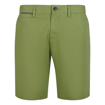 Olive - Front - Tommy Hilfiger Mens Brooklyn Faded Casual Shorts