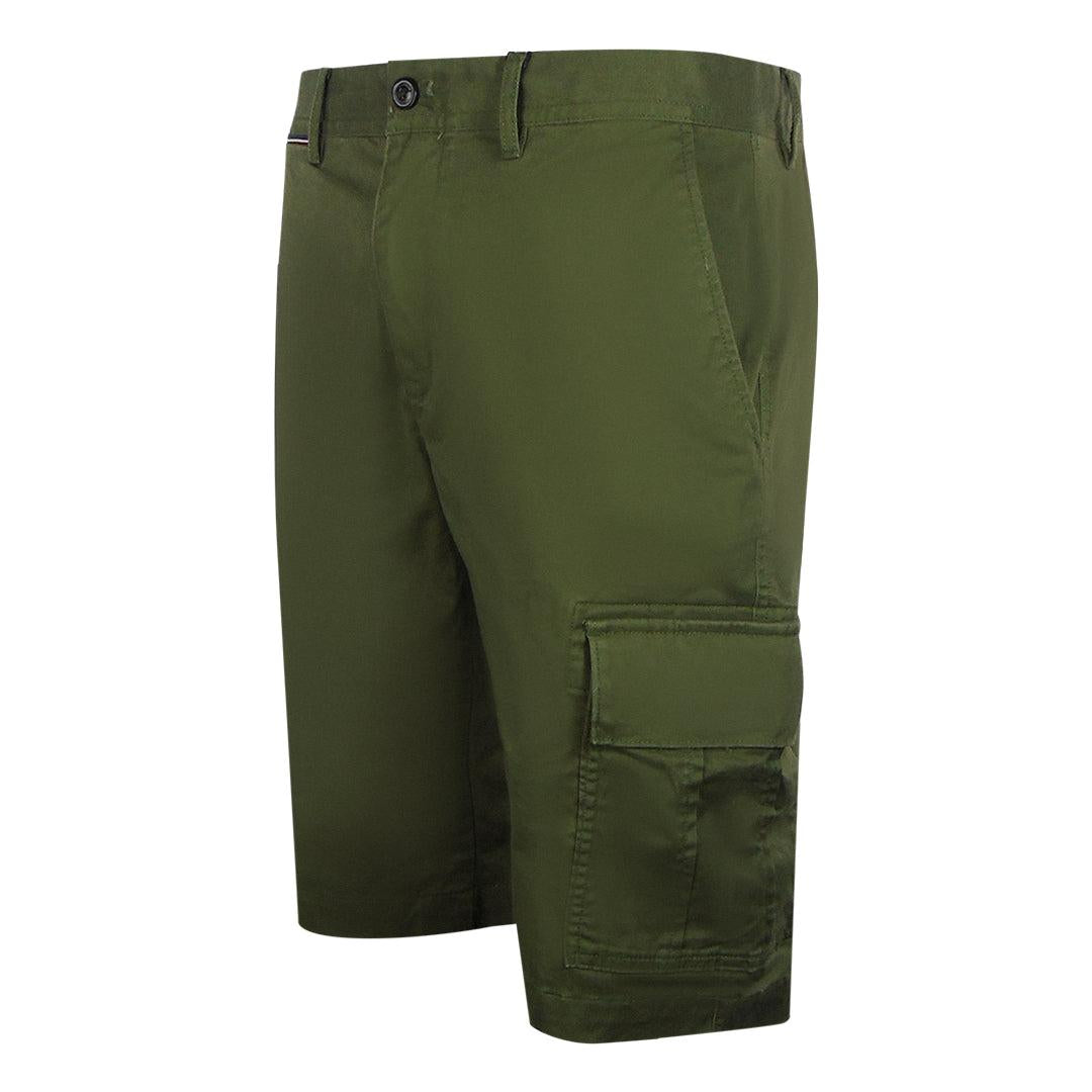 Green - Side - Tommy Hilfiger Mens Cargo Shorts