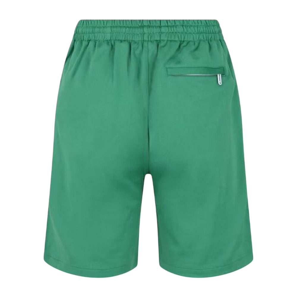 Green - Back - Off-White Mens Hands Off Logo Loose Sweat Shorts