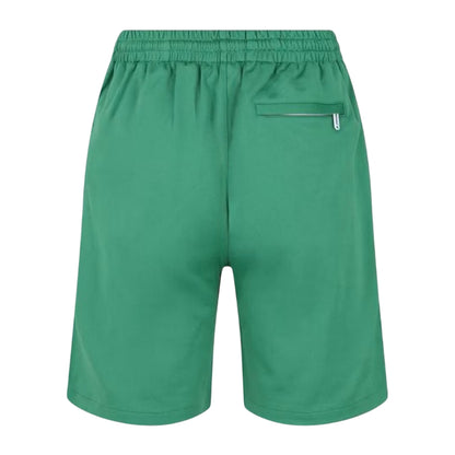 Green - Back - Off-White Mens Hands Off Logo Loose Sweat Shorts