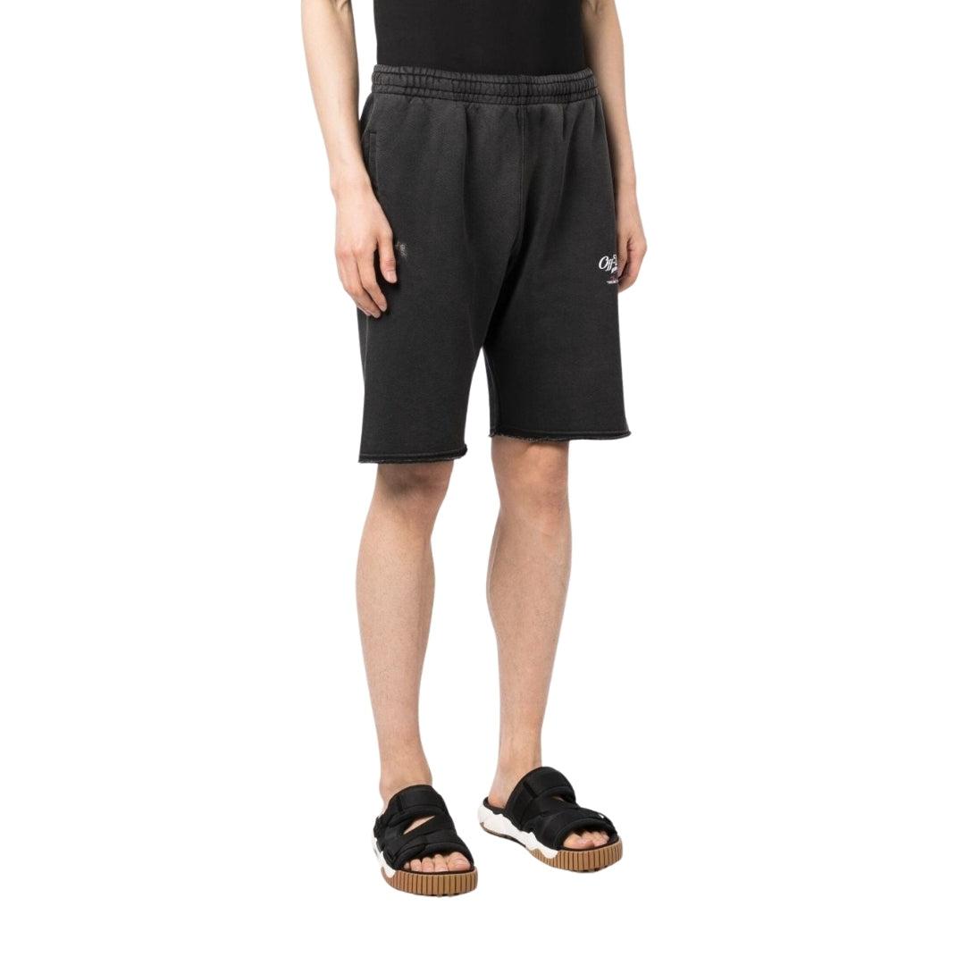 Black - Lifestyle - Off-White Unisex Adult Wave Off Sweat Shorts