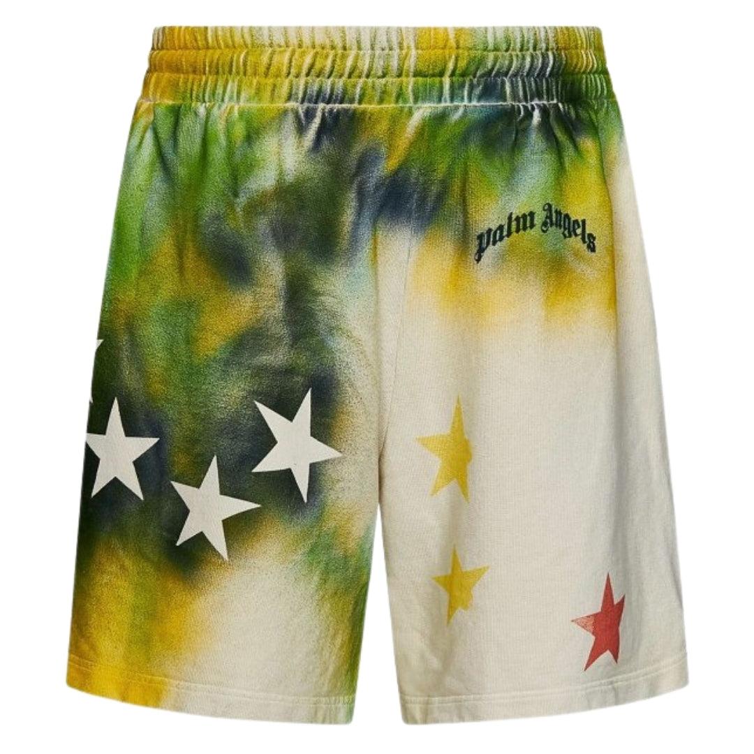 Multicoloured - Back - Palm Angels Unisex Adult Stars Sweat Shorts