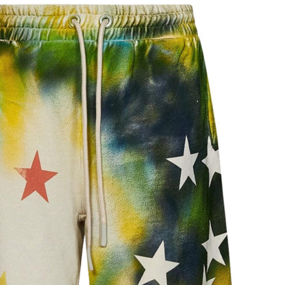 Multicoloured - Side - Palm Angels Unisex Adult Stars Sweat Shorts