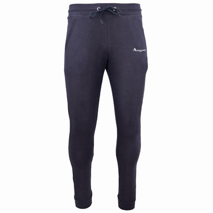 Navy-White - Front - Aquascutum Mens Logo Jogging Bottoms