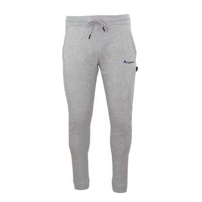 Grey - Front - Aquascutum Mens Logo Jogging Bottoms