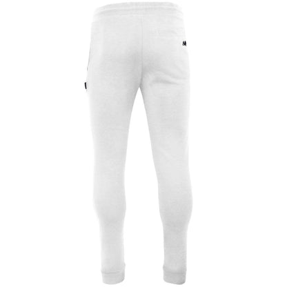 White - Back - Aquascutum Mens Logo Jogging Bottoms