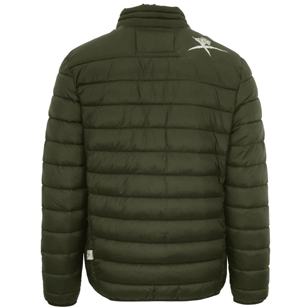 Green - Back - Plein Sport Mens Patch Logo Padded Jacket