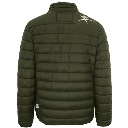 Green - Back - Plein Sport Mens Patch Logo Padded Jacket