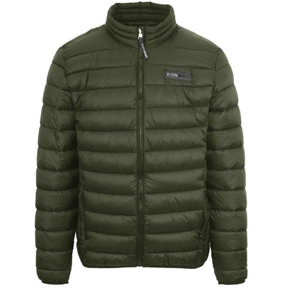 Green - Front - Plein Sport Mens Patch Logo Padded Jacket