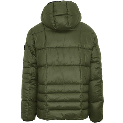 Green - Back - Plein Sport Mens Circle Logo Quilted Padded Jacket
