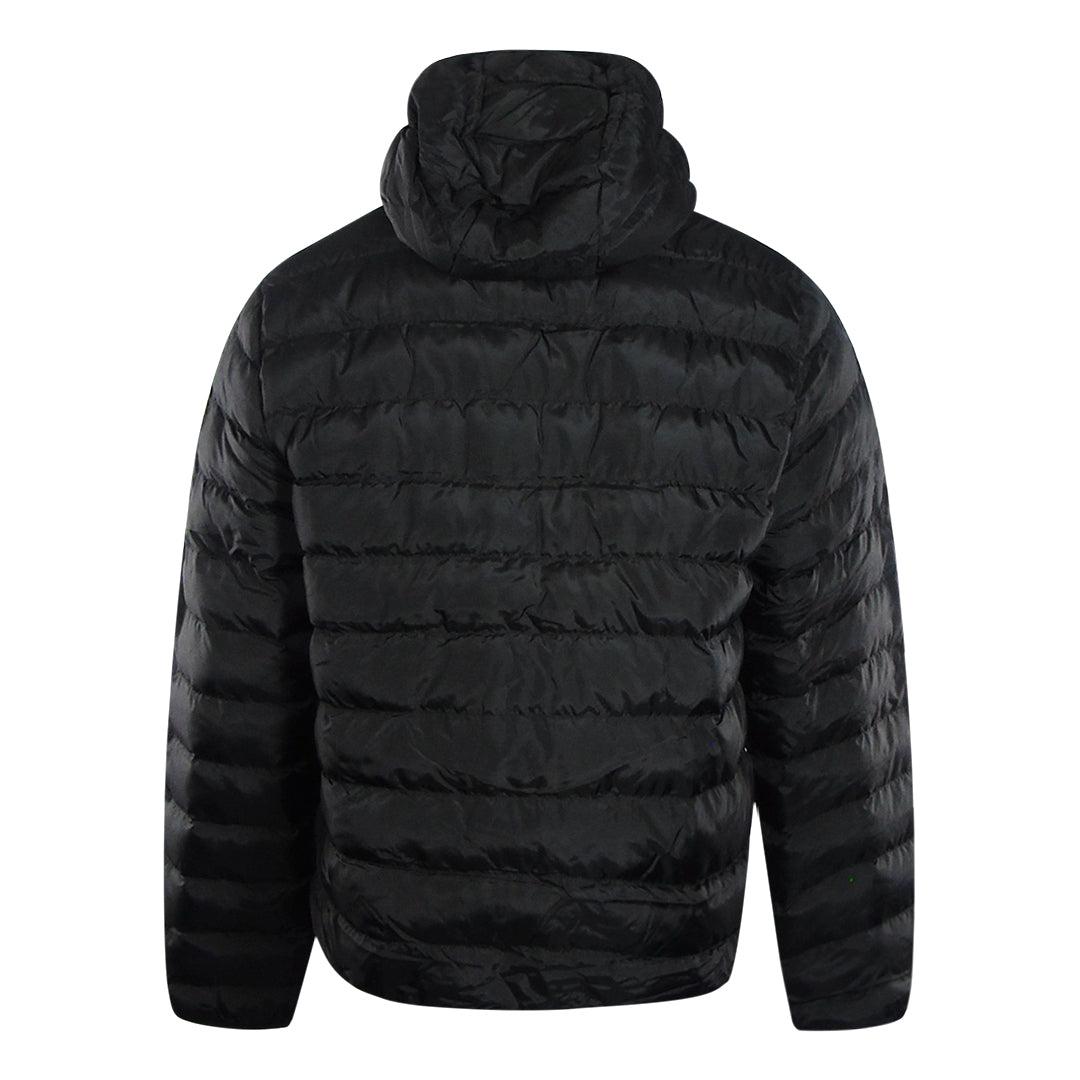 Black - Back - Diesel Mens Plain Padded Jacket