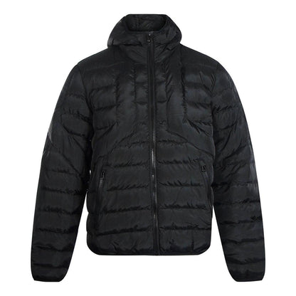 Black - Front - Diesel Mens Plain Padded Jacket