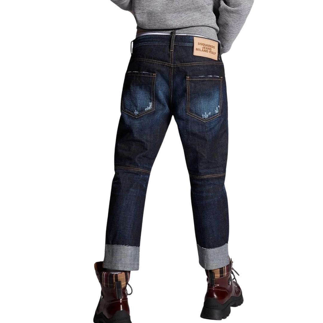 Blue - Back - DSquared2 Mens Denim Jeans