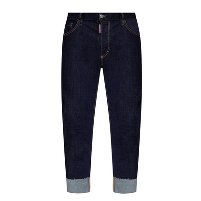 Dark Blue - Front - DSquared2 Mens Denim Jeans