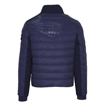 Navy Blue - Back - Plein Sport Mens Plain Quilted Padded Jacket