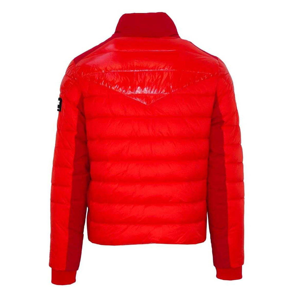 Red - Back - Plein Sport Mens Plain Quilted Padded Jacket
