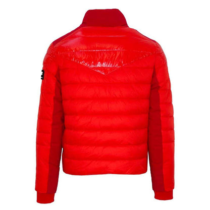 Red - Back - Plein Sport Mens Plain Quilted Padded Jacket