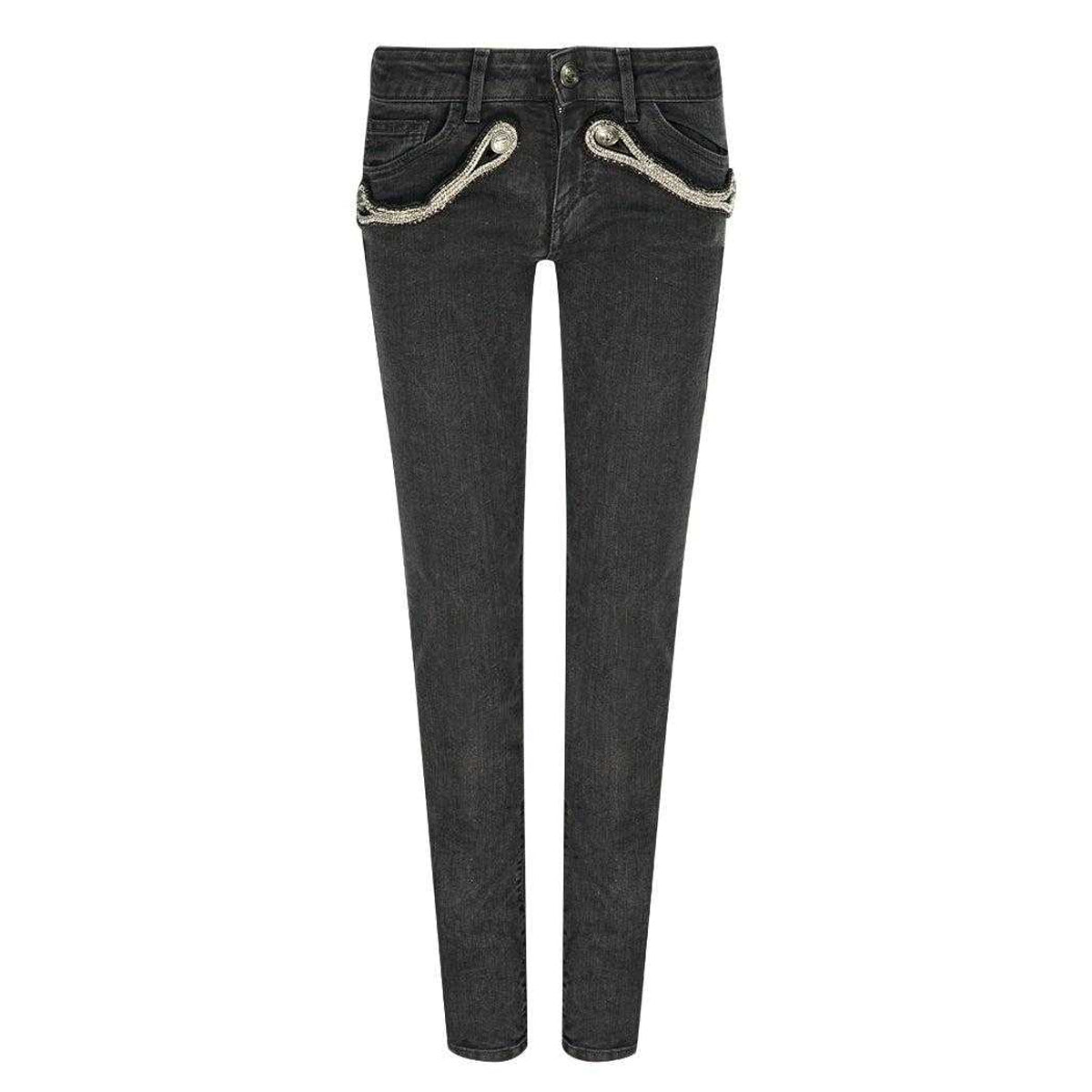 Black - Front - Balmain Womens-Ladies Jeans
