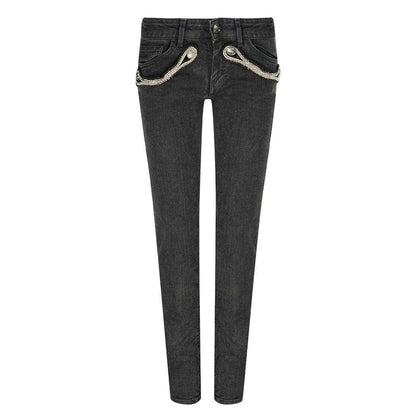 Black - Front - Balmain Womens-Ladies Jeans