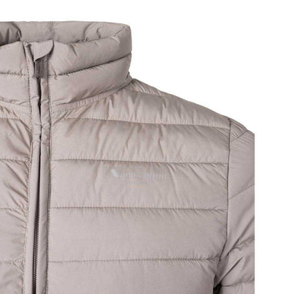 Grey - Side - Aquascutum Mens Mock Neck Active Padded Jacket