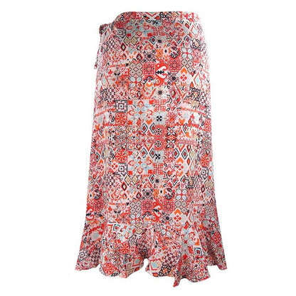 Multicoloured - Back - Inoa Womens-Ladies Fashion Aleppo Short Skirt