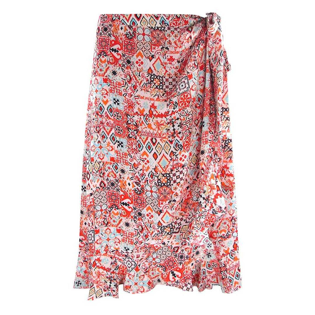 Multicoloured - Front - Inoa Womens-Ladies Fashion Aleppo Short Skirt