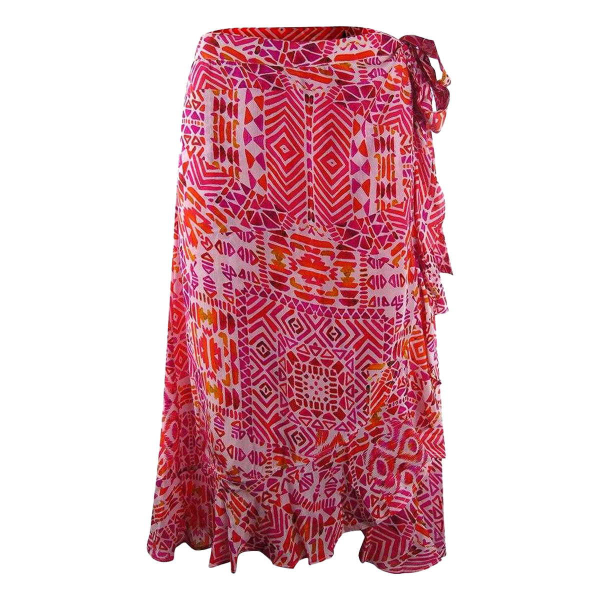 Pink - Front - Inoa Womens-Ladies Fashion Shiraz Short Skirt