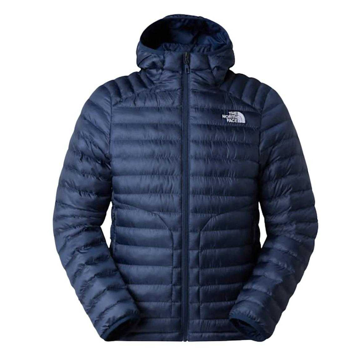 Navy Blue - Front - The North Face Mens Hometown Down Hooded Padded Jacket