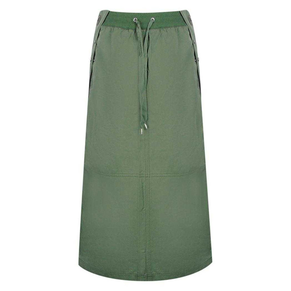 Dark Green - Front - Parajumpers Womens-Ladies Goddess Skirt