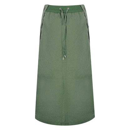 Dark Green - Front - Parajumpers Womens-Ladies Goddess Skirt