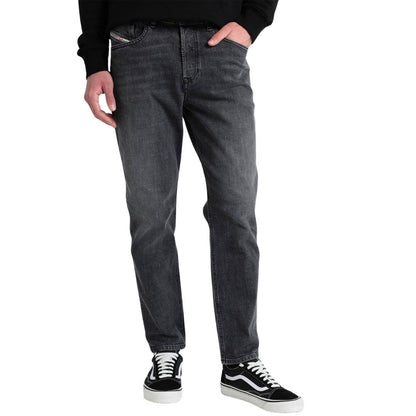 Grey - Back - Diesel Mens D-Fining Tapered Jeans