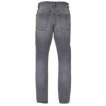Light Grey - Close up - Diesel Mens D-Fining Tapered Jeans