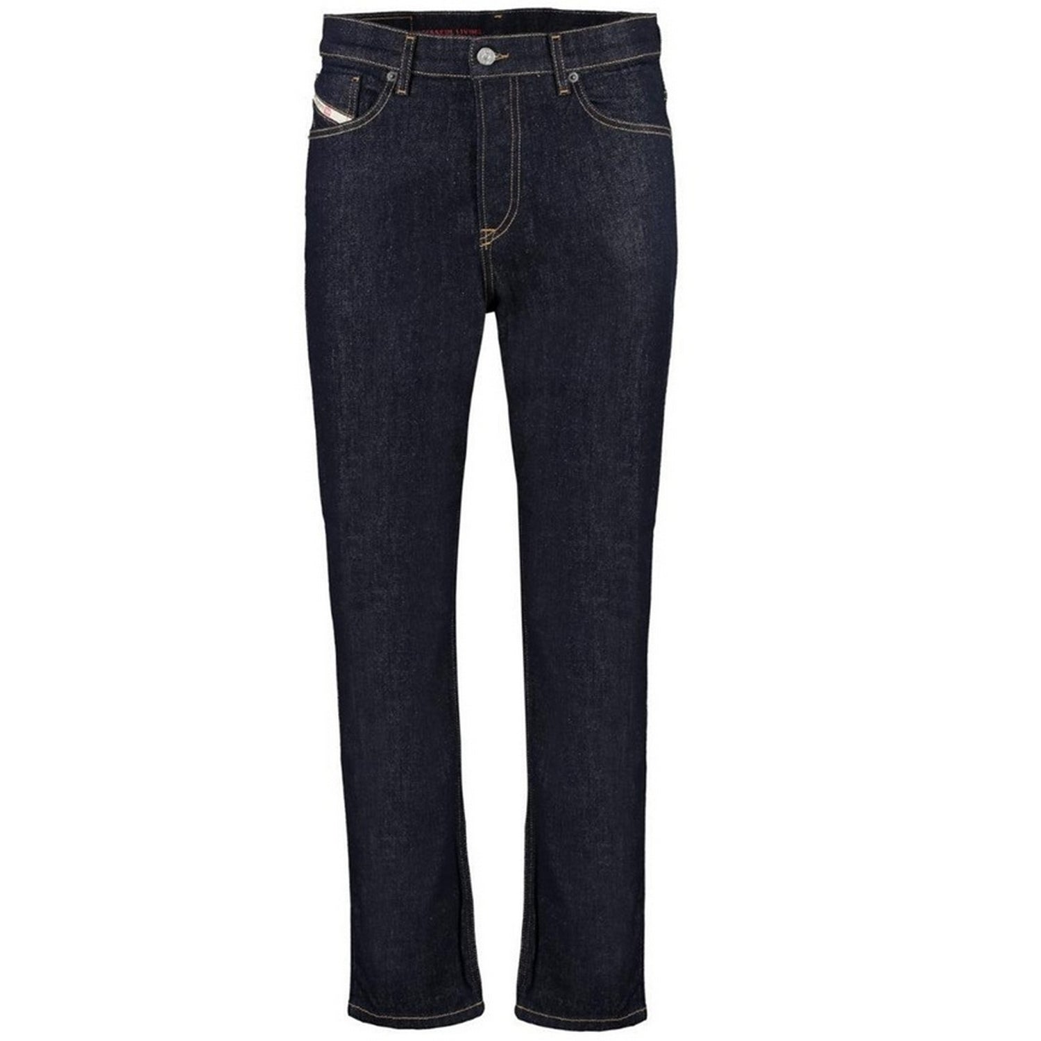 Dark Blue - Front - Diesel Mens D-Fining Tapered Jeans