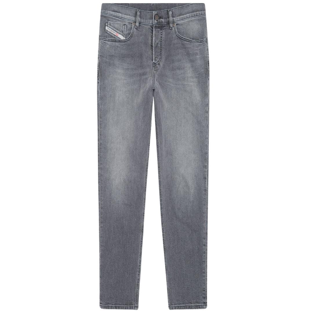 Light Grey - Back - Diesel Mens D-Fining Tapered Jeans