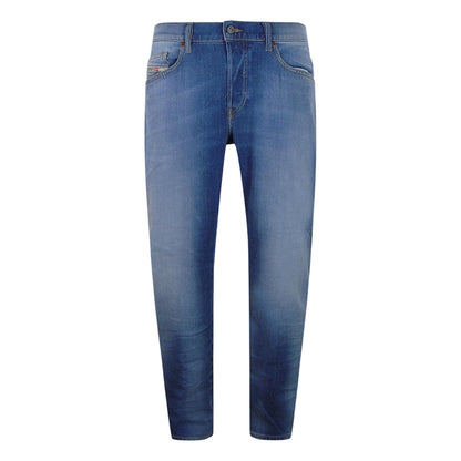 Blue - Front - Diesel Mens D-Mihtry Straight Jeans