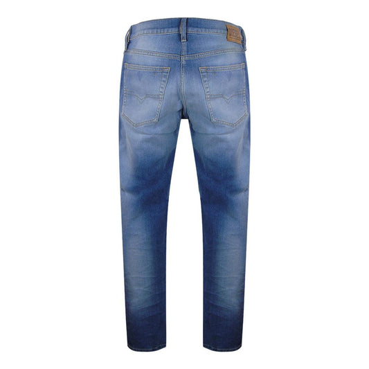 Washed Blue - Front - Diesel Mens D-Mihtry Straight Jeans