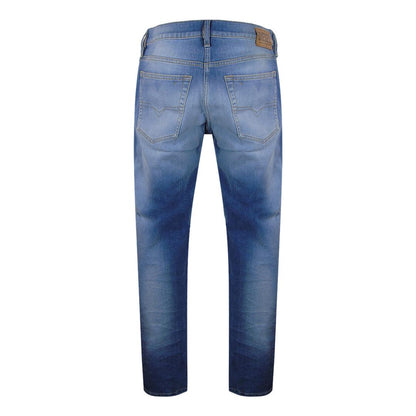 Washed Blue - Front - Diesel Mens D-Mihtry Straight Jeans