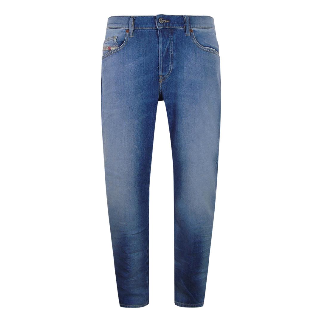 Washed Blue - Back - Diesel Mens D-Mihtry Straight Jeans