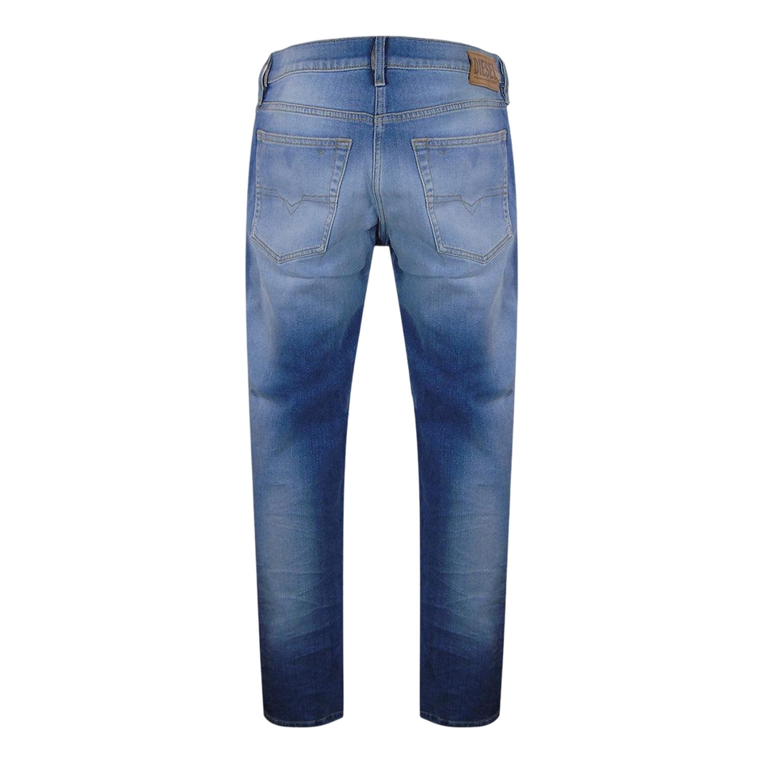Blue - Back - Diesel Mens D-Mihtry Straight Jeans